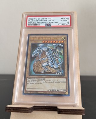PSA 10 2022 YU-GI-OH! 1ST ED. BLUE-EYES WHITE DRAGON HIDDEN ARSENAL: CHAPTER 1-image