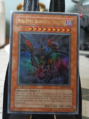 Yu-Gi-Oh! Red-Eyes Darkness Dragon - 1st Edition SD1-EN001 Ultra Rare - NM-image