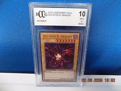 YuGiOh! BCCG 10 MINT Red-Eyes B. Dragon LC01-EN006 Legendary Coll Ultra Rare-image
