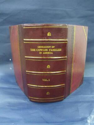 Genealogy of the Cowles families in America compiled by Calvin D [Leather Bound]-image