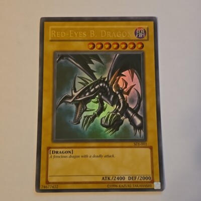 YUGIOH NM Red-Eyes B. Dragon Ultra Rare SDJ-001 Unlimited-image