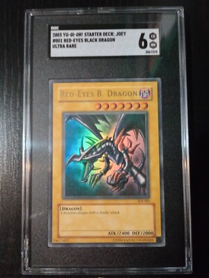 Yu-Gi-Oh! Red Eyes Black Dragon Ultra Rare SGC 6  SDJ-001 2003 -image