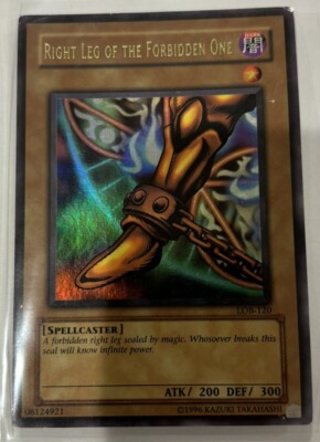 Yu-Gi-Oh! TCG Right Leg of the Forbidden One Legend of Blue Eyes White Dragon...-image