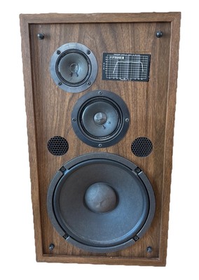 FISHER Speaker FS-230 Wood Case 3 Way System 50 Watts 10” 5” 3” VTG 70’s AS-IS-image