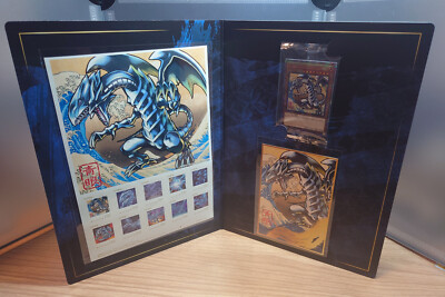 Yu-Gi-Oh 25th Blue-Eyes White Dragon Ukiyoe Stamp Set  Japan Post Limited SEALED-image