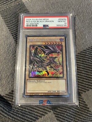 YUGIOH PSA 10 2024 Red-Eyes Black Dragon MP24-EN054 Secret Rare 1st Edition *613-image