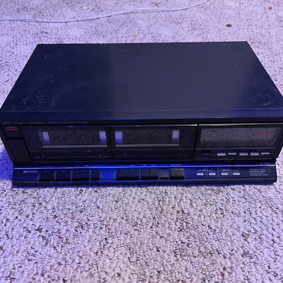 Fisher CR-W872 Stereo Double Cassette Deck Metal Tape - Watch Video-image