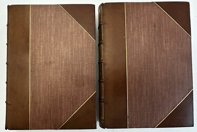 Jameson Sacred & Legendary Art iconography 1863 fine 2 vol set leather books-image