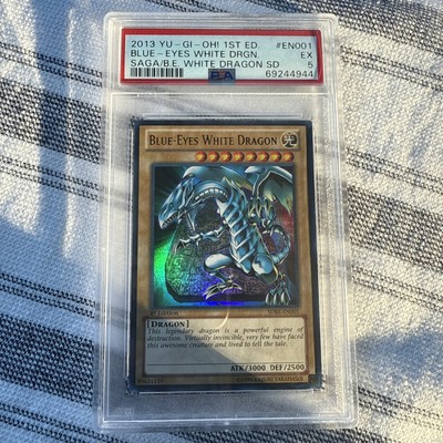 2013 Yugioh SDBE-EN001 Blue Eyes White Dragon Ultra Rare Holo 1st Edition PSA 5-image