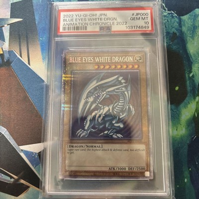 PSA10 Yu-Gi-Oh! Blue Eyes White Dragon Animation Chronicle AC02-JP000 From Japan-image