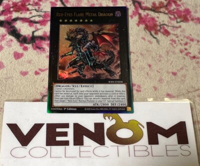 1x (M/NM) Red-Eyes Flare Metal Dragon RA01-EN038 Ultimate Rare 1st Ed. YuGiOh-image
