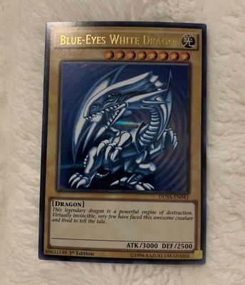 🔥 YUGIOH • BLUE EYES WHITE DRAGON • ULTRA RARE • 1st • DUSA-EN043 • NM 🔥-image