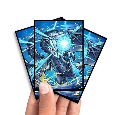 Blue-Eyes White Dragon Card Sleeves - Yugioh | MTG | Pokémon-image