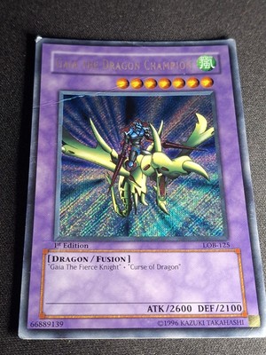 Gaia the Dragon Champion LOB-125 The Legend of Blue Eyes White Dragon 1st...-image