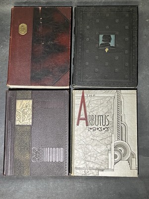 1930-33 Arbutus Indiana University Yearbook (4) Volume Set Leather Bound Vintage-image