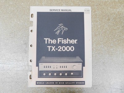 The Fisher TX-2000 Stereo Master Control Amplifier Service Manual w/ Schematics-image