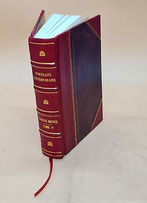 Portraits Contemporains Volume 5 1889 [Leather Bound]-image