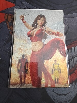 Skyline 4, #1/1 Leather Bound Effect Metal Elektra 4 Book Set.-image