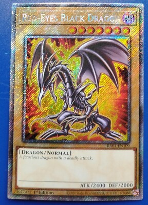 Yu-Gi-Oh! - Red-Eyes Black Dragon (7th Art) - RA04-EN109 Platinum Secret Rare NM-image