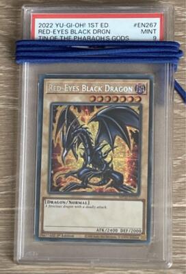 PSA9 Red Eyes Black Dragon Secret Rare Yu-Gi-Oh! Japanese-image