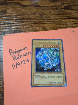 NM Blue-Eyes White Dragon JMP-001 Ultra Rare YuGiOh-image