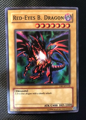 Red Eyes Black Dragon DB1-EN126 Super Rare Yugioh NM-M-image