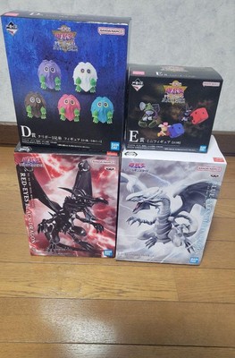 Yu-Gi-Oh! Ichiban Kuji Red-Eyes Black Dragon Blue-Eyes White Dragon Figure Lot-image