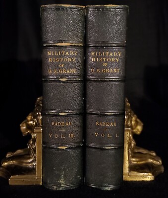 MILITARY HISTORY Of GENERAL Ulysses S. GRANT ~ 1881 SET~  Adam Badeau ~ w/ MAPS-image