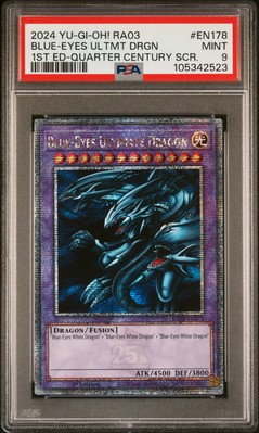 2024 YU-GI-OH! RA03-QUARTER CENTURY BONANZA BLUE-EYES ULTIMATE DRAGON PSA 9-image