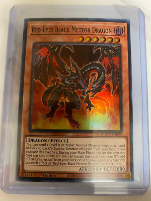 Red-Eyes Black Meteor Dragon DUNE-EN095 Super Rare 1st Edition-image