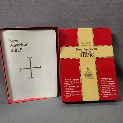 New American Bible St Joseph Edition Large Type Illustrated with box scripture-image