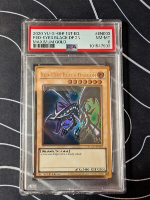 Red-Eyes Black Dragon Maximum Gold MAGO-EN003 1st Edition PSA 8-image