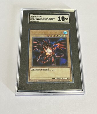 SGC 10 GM (Gem) 2023 Yu-Gi-Oh! Red-Eyes Black Dragon #LC01-EN006 Ultra Rare-image