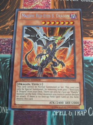 Yu-Gi-Oh! Malefic Red-Eyes B. Dragon YMP1-EN001 Secret Rare Limited Near Mint-image