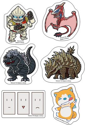 *NEW* Godzilla Singular Point: Chibi Character #02 Die-Cut Sticker Set-image