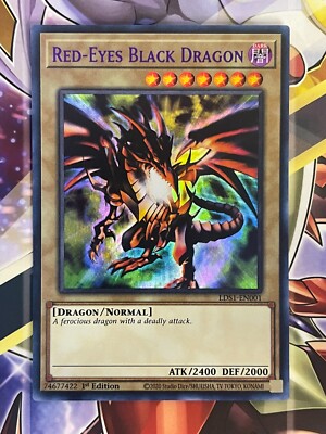 Red Eyes Black Dragon Purple LDS1-EN001 Ultra Rare 1st Edition NM-image