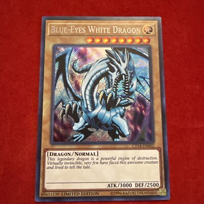 YuGiOh! | Blue-Eyes White Dragon CT14-EN002 | Secret Rare | Limited Edition | NM-image