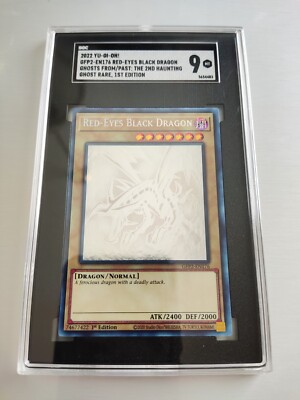 Yu-Gi-Oh! Red-Eyes Black Dragon GFP2-EN176 - 1st Ed - Ghost Rare - NM - SGC 9-image