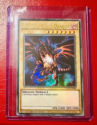 RED-EYES BLACK DRAGON ULTRA RARE Card 25th Anniversary LC01-EN006 YuGiOh-image
