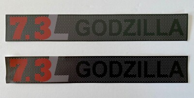 2 Godzilla 7.3 L ..Truck Decal Stickers..fits Ford  F250 & F350 Trucks.. #TR01-image