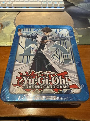 Yugioh Mega Tin 2017 Factory Sealed 1st ED Seto Kaiba - Blue-Eyes White Dragon-image
