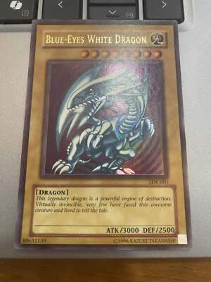YUGIOH! Blue-Eyes White Dragon SDK-001 Ultra Rare Unlimited Edition LP-image