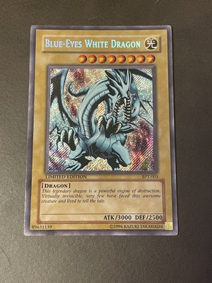 Yu-Gi-Oh Blue-Eyes White Dragon English BPT-003 Secret Rare Limited (MP+) TCG-image