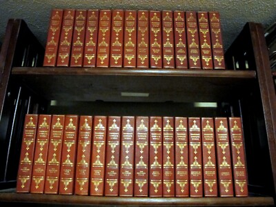 WILLIAM MAKEPEACE THACKERAY Leather Set Limited Edition #974 30 volumes RARE old-image