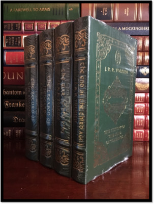 History Lord Of The Rings by Tolkien Sealed 4 Vol Easton Press Leather Hardbacks-image