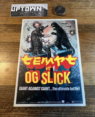OG Slick X Tempt Godzilla Sticker Street Art Graffiti La Hands Dissizit K2S Crew-image