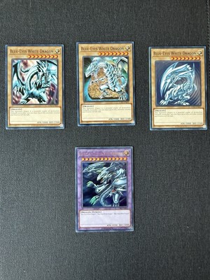 Blue Eyes White Dragon Card Lot With Ultimate Dragon-image