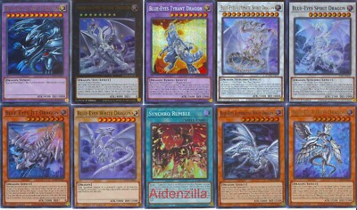Yugioh Blue-Eyes White Dragon Deck - Ultimate Twin Burst Abyss Spirit Dictator-image