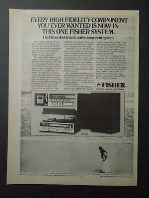 1978 FISHER Double Deck Audio Component Stereo System Magazine Ad-image