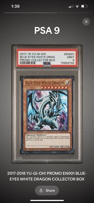 YU-GI-OH! Blue-Eyes White Dragon KACB-EN001 Limited Edition PSA 9 Holo Ultra-image
